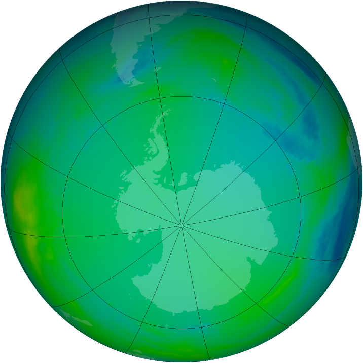 Ozone Map 1982-07-01